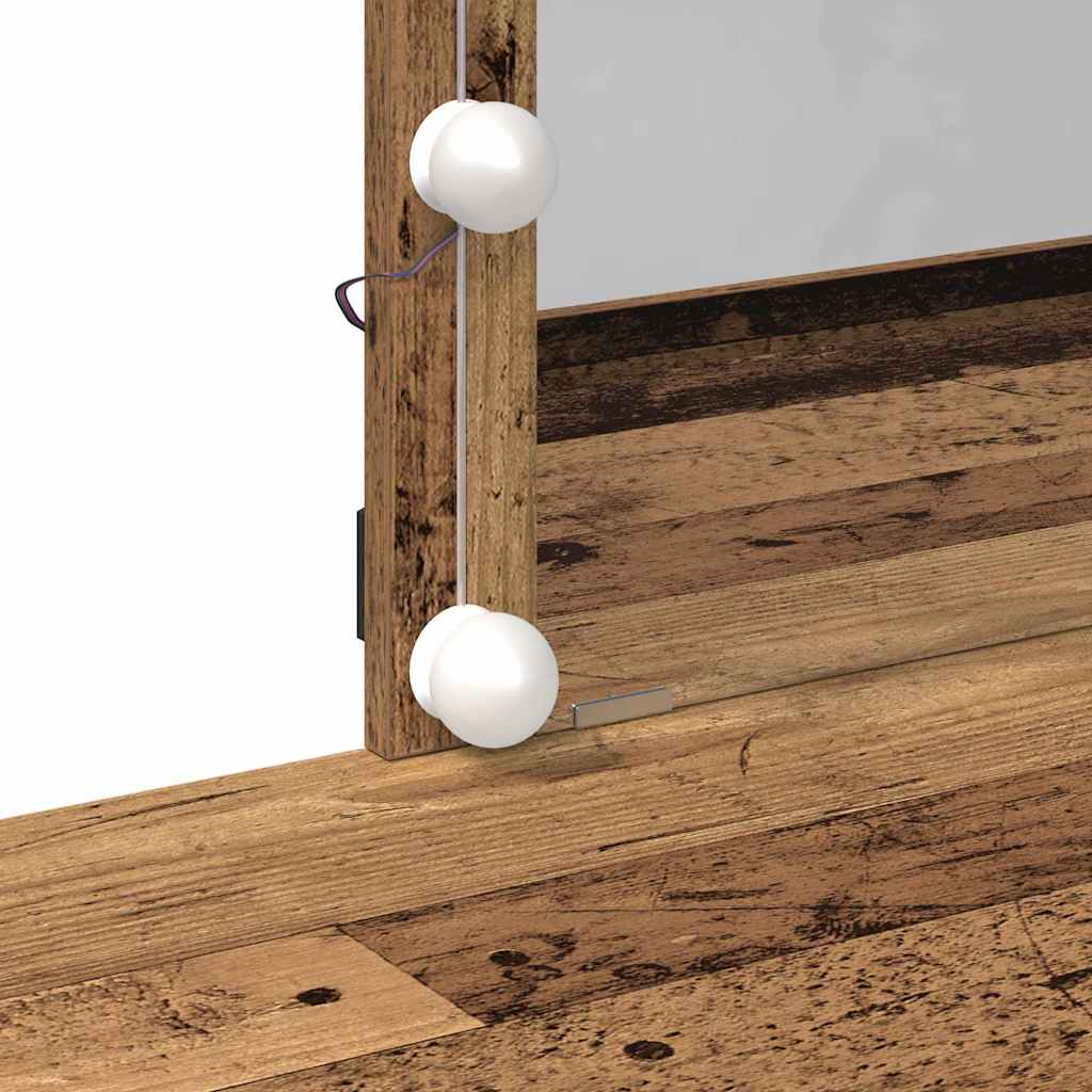 vidaXL Toaletka Stare drewno 100 x 40 x 130 cm Materiał drewnopochodny