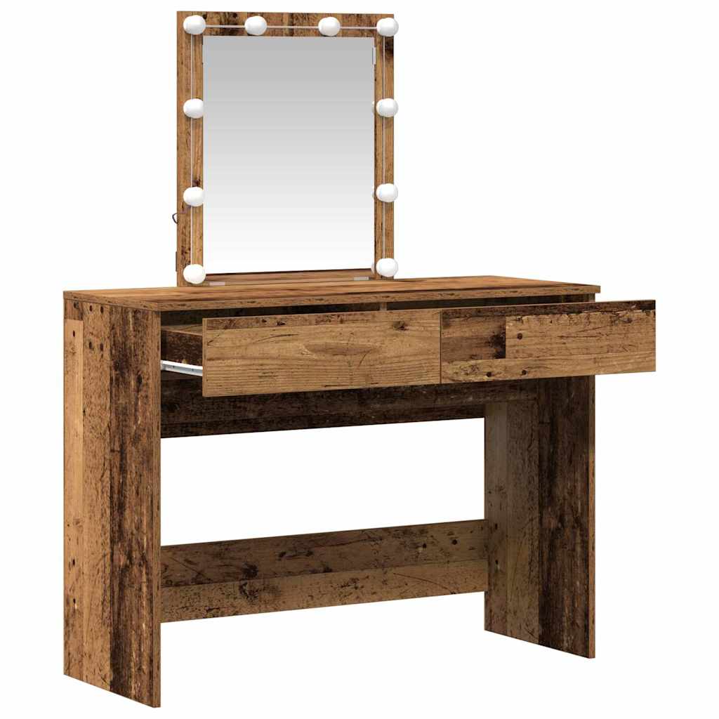 vidaXL Toaletka Stare drewno 100 x 40 x 130 cm Materiał drewnopochodny