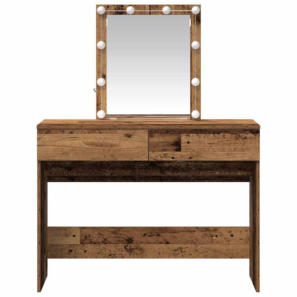 vidaXL Toaletka Stare drewno 100 x 40 x 130 cm Materiał drewnopochodny
