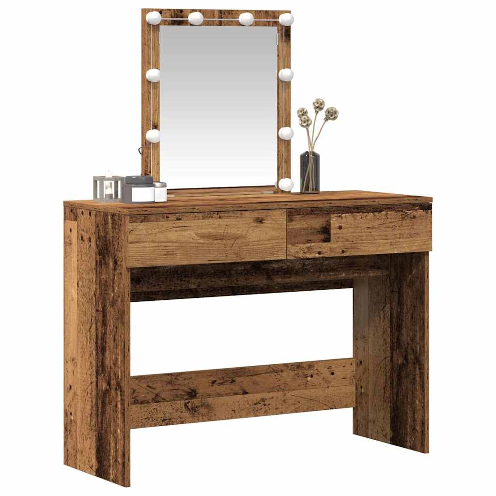 vidaXL Toaletka Stare drewno 100 x 40 x 130 cm Materiał drewnopochodny