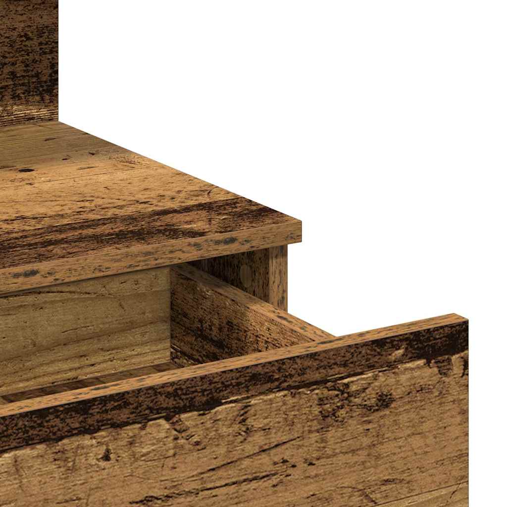 vidaXL Toaletka Stare drewno 100 x 40 x 130 cm Materiał drewnopochodny