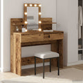 vidaXL Toaletka Stare drewno 100 x 40 x 130 cm Materiał drewnopochodny