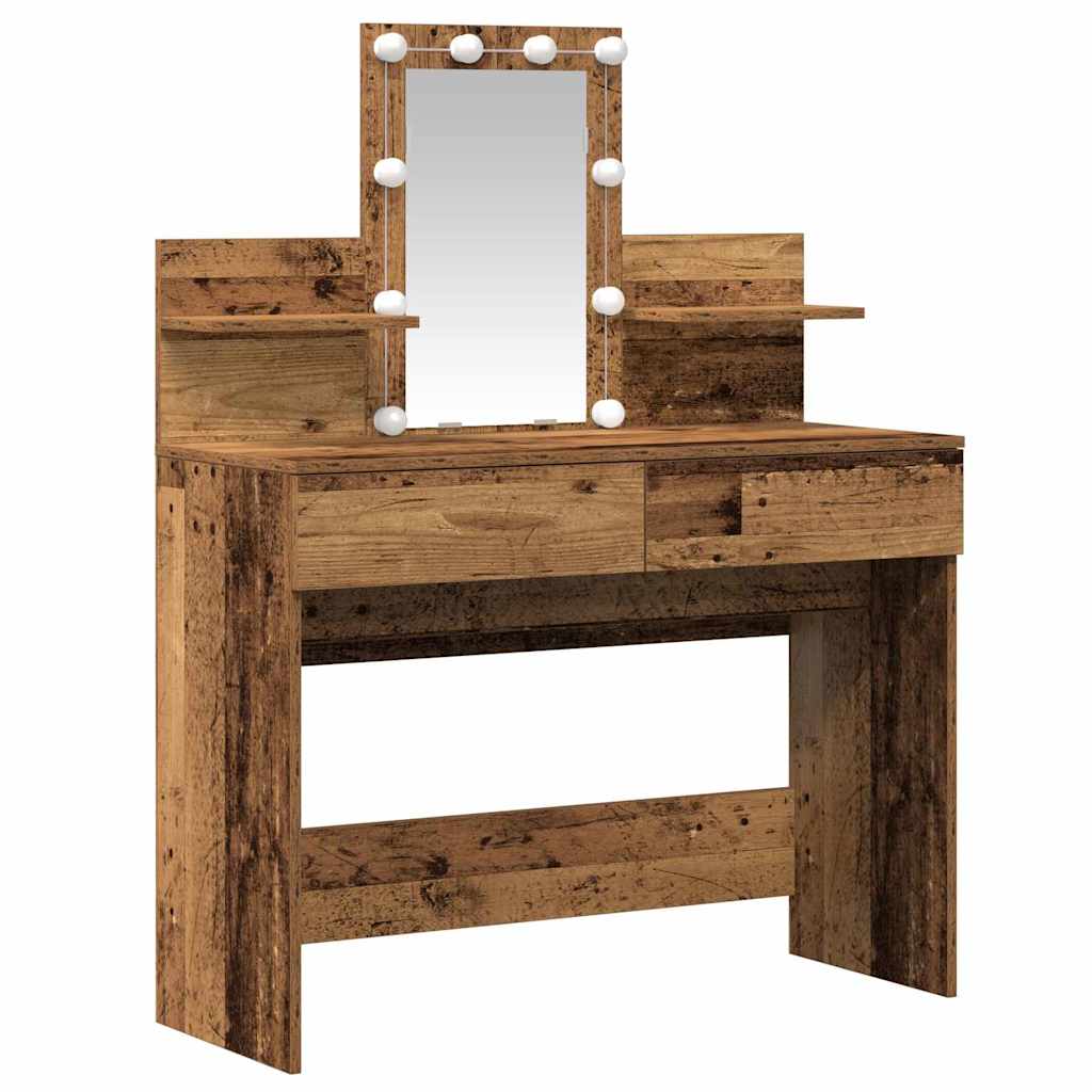 vidaXL Toaletka Stare drewno 100 x 40 x 130 cm Materiał drewnopochodny