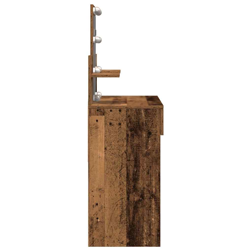 vidaXL Toaletka Stare drewno 100 x 40 x 130 cm Materiał drewnopochodny