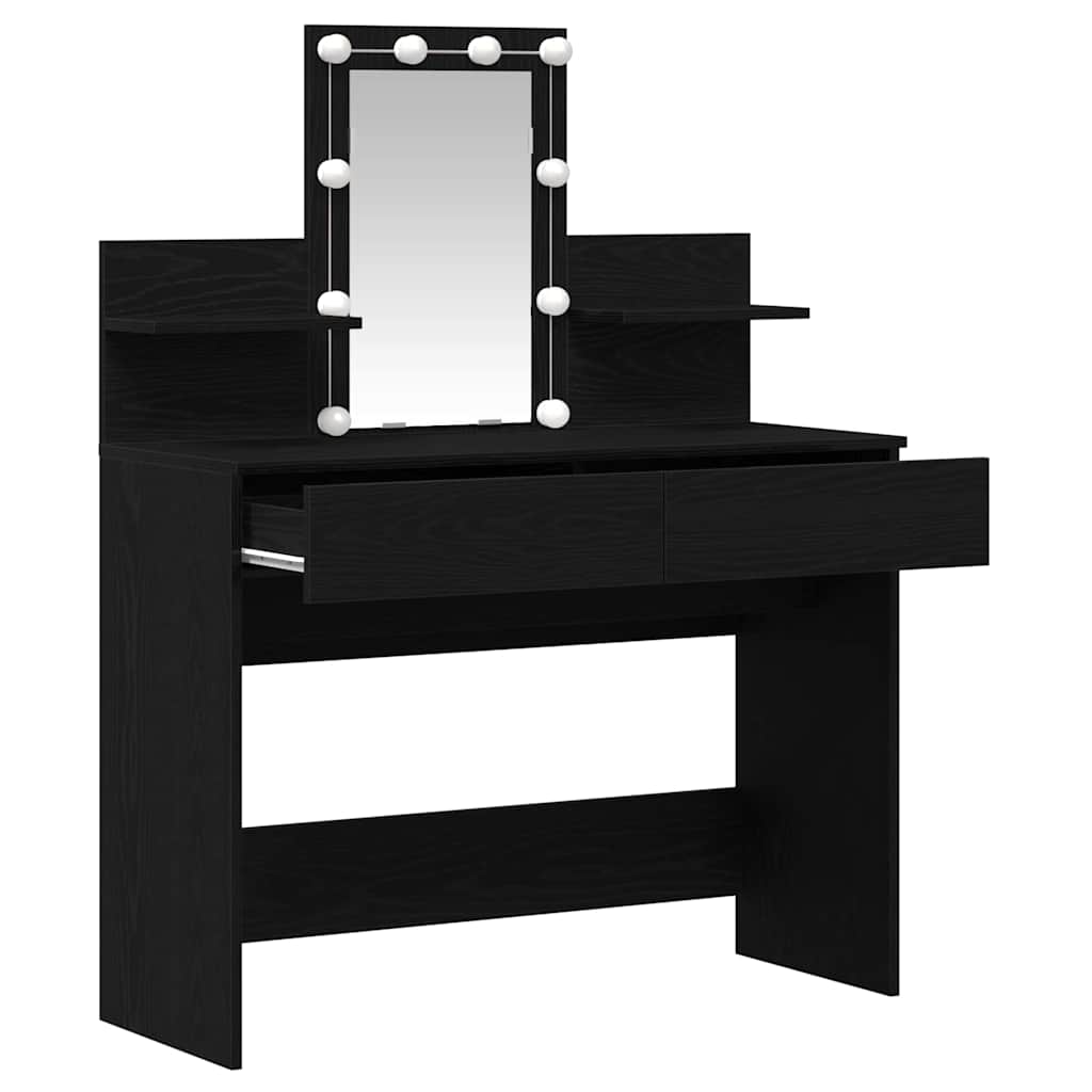 vidaXL Toaletka Czarny Dąb 100 x 40 x 130 cm Materiał drewnopochodny