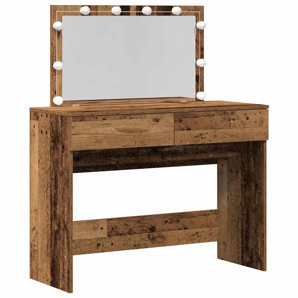 vidaXL Toaletka Stare drewno 100 x 40 x 120 cm Materiał drewnopochodny