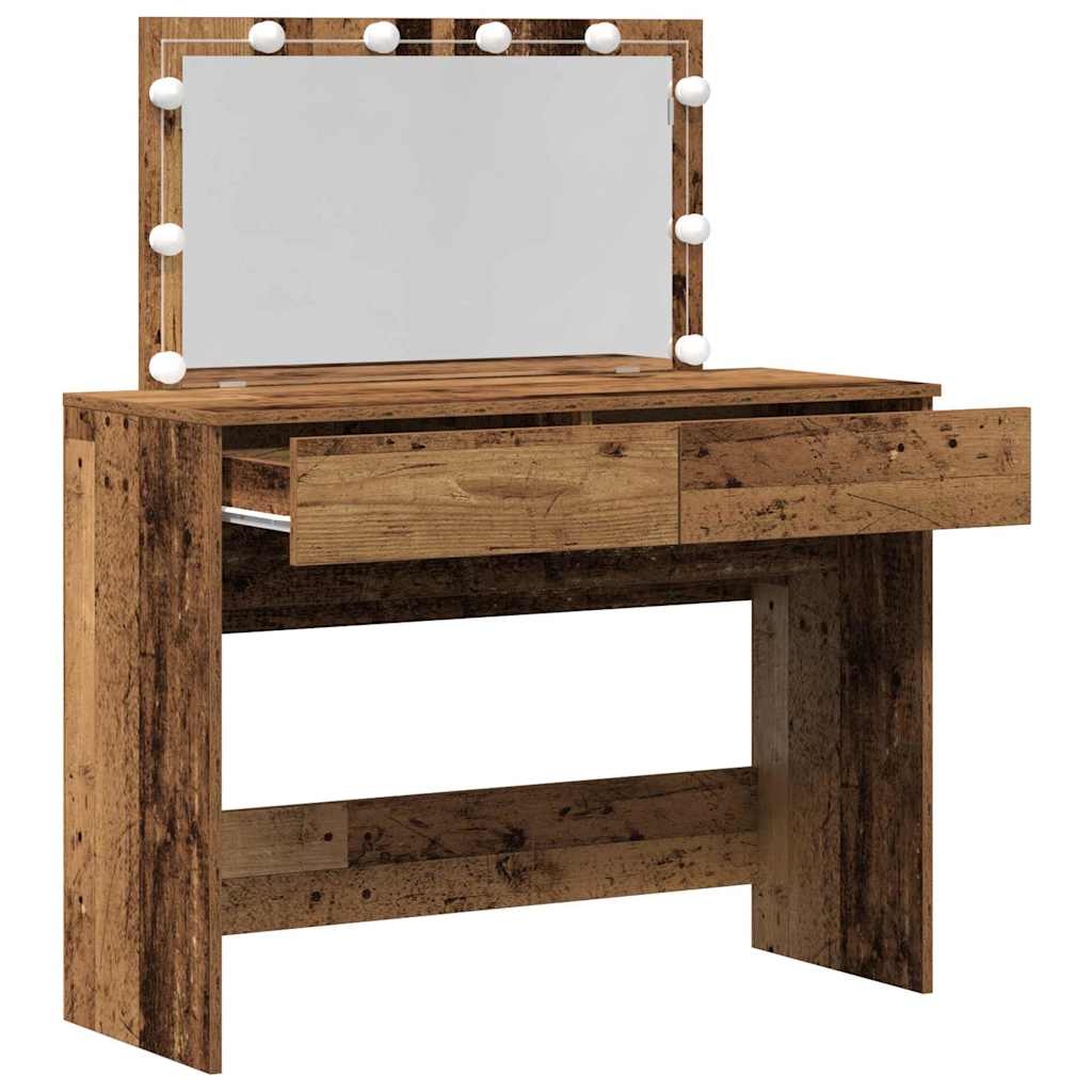 vidaXL Toaletka Stare drewno 100 x 40 x 120 cm Materiał drewnopochodny