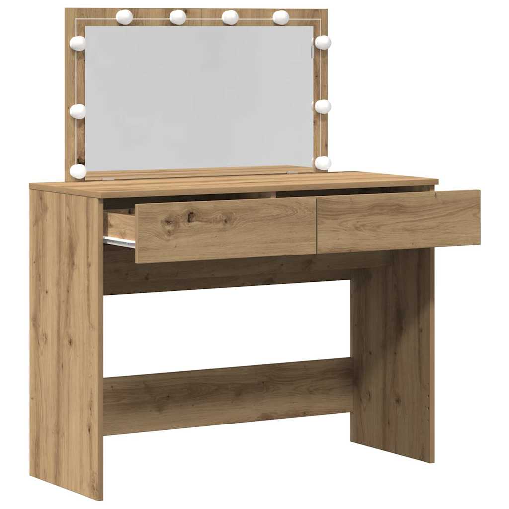 vidaXL Toaletka z szufladą Dąb rzemieślniczy 100 x 40 x 120 cm