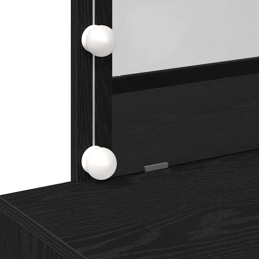 vidaXL Toaletka Czarny Dąb 100 x 40 x 120 cm Materiał drewnopochodny