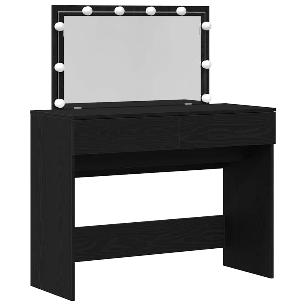 vidaXL Toaletka Czarny Dąb 100 x 40 x 120 cm Materiał drewnopochodny
