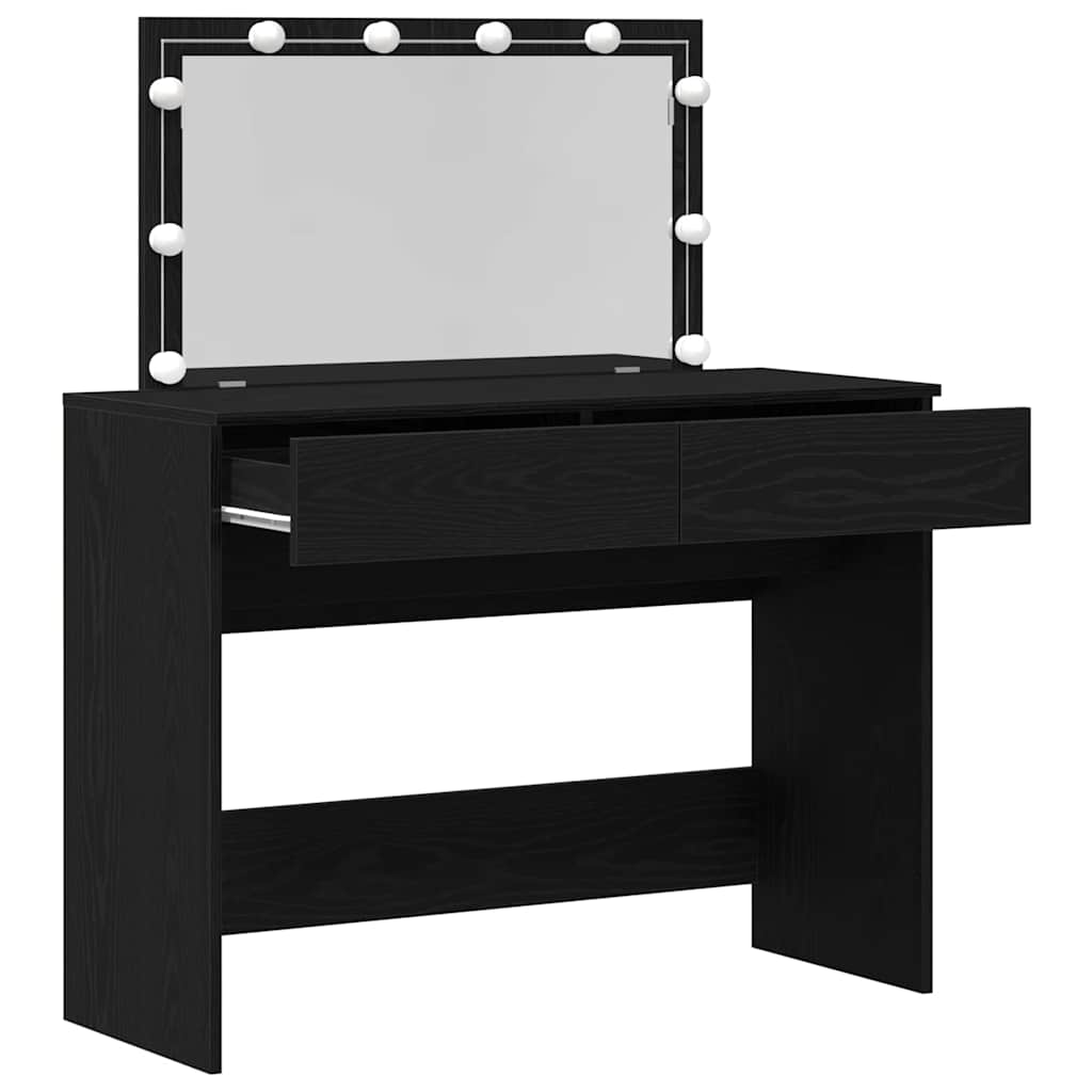 vidaXL Toaletka Czarny Dąb 100 x 40 x 120 cm Materiał drewnopochodny