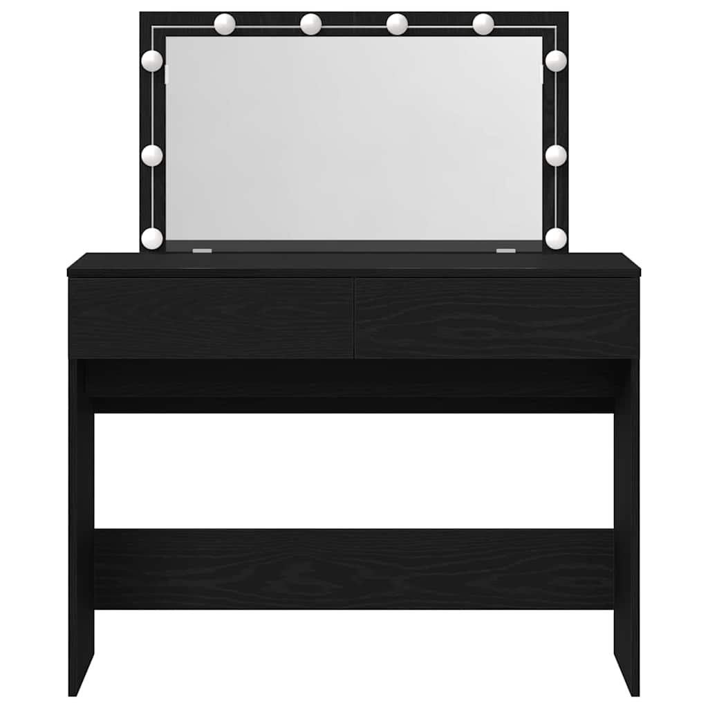 vidaXL Toaletka Czarny Dąb 100 x 40 x 120 cm Materiał drewnopochodny