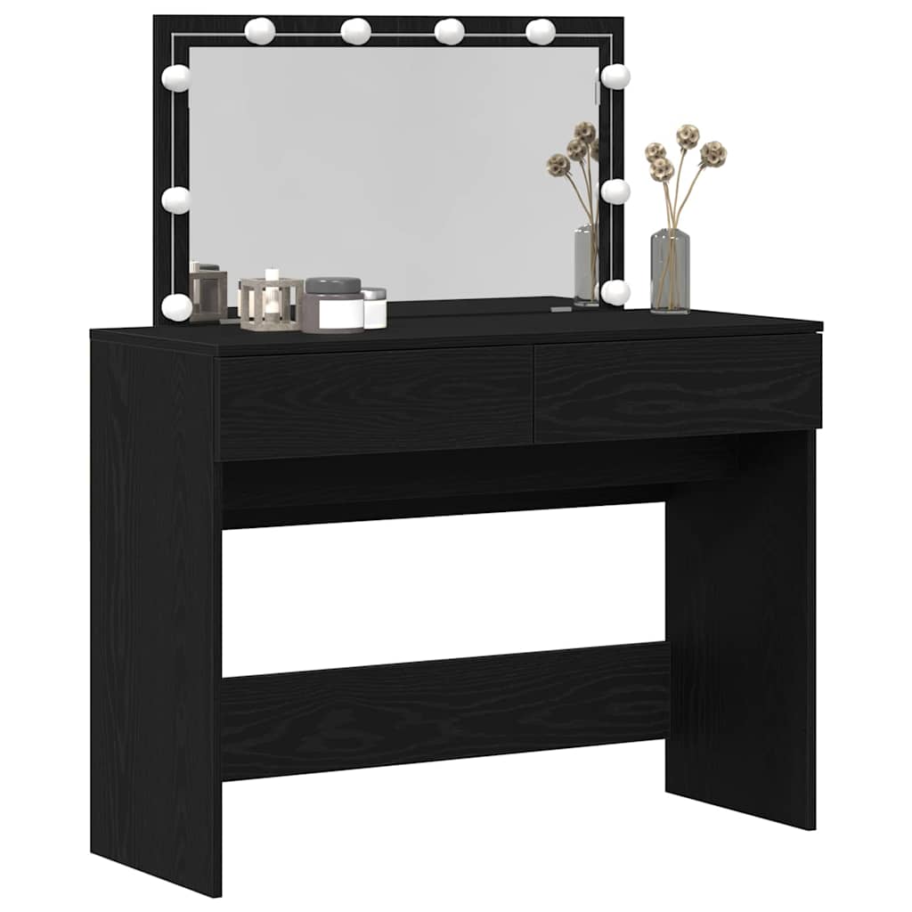 vidaXL Toaletka Czarny Dąb 100 x 40 x 120 cm Materiał drewnopochodny