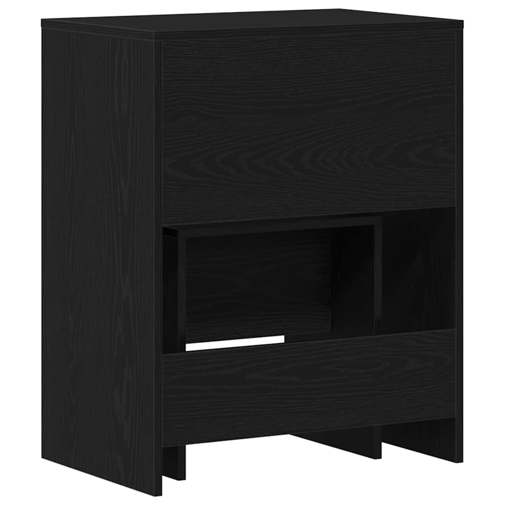 vidaXL Stolik Toaletowy z szufladą Czarny dąb 60 x 40 x 75 cm