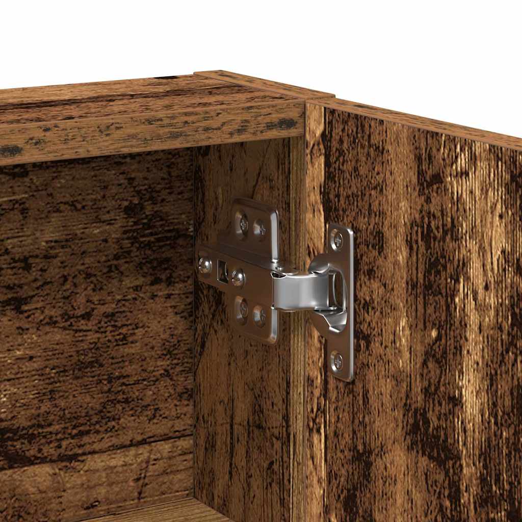 vidaXL Toaletka Stare drewno 80 x 35 x 132 cm Materiał drewnopochodny