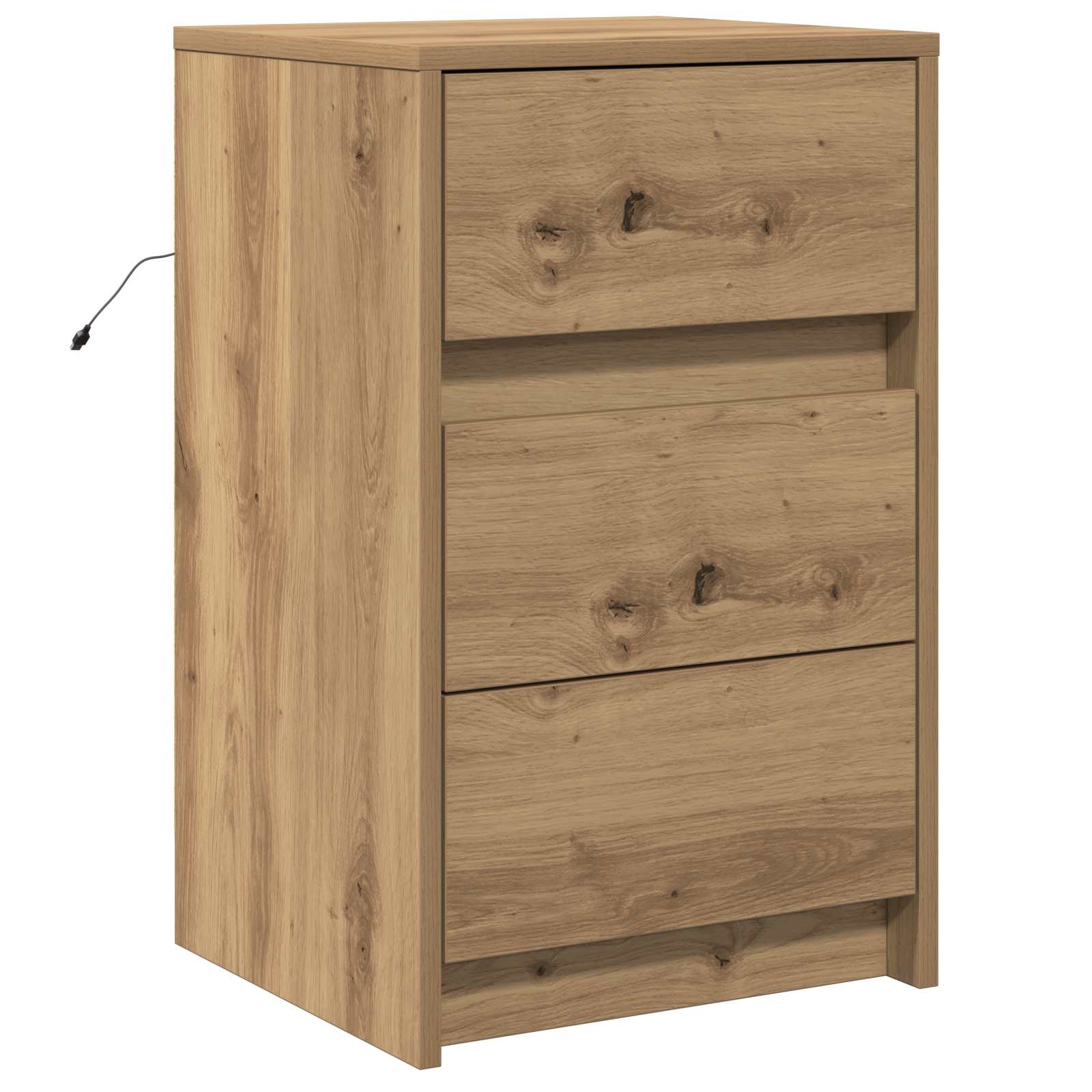 vidaXL Szafka Nocna z szufladą Dąb rzemieślniczy 38 x 34 x 61 cm
