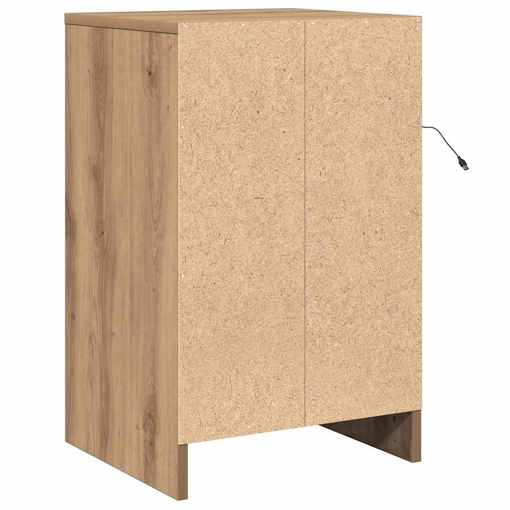 vidaXL Szafka Nocna z szufladą Dąb rzemieślniczy 38 x 34 x 61 cm