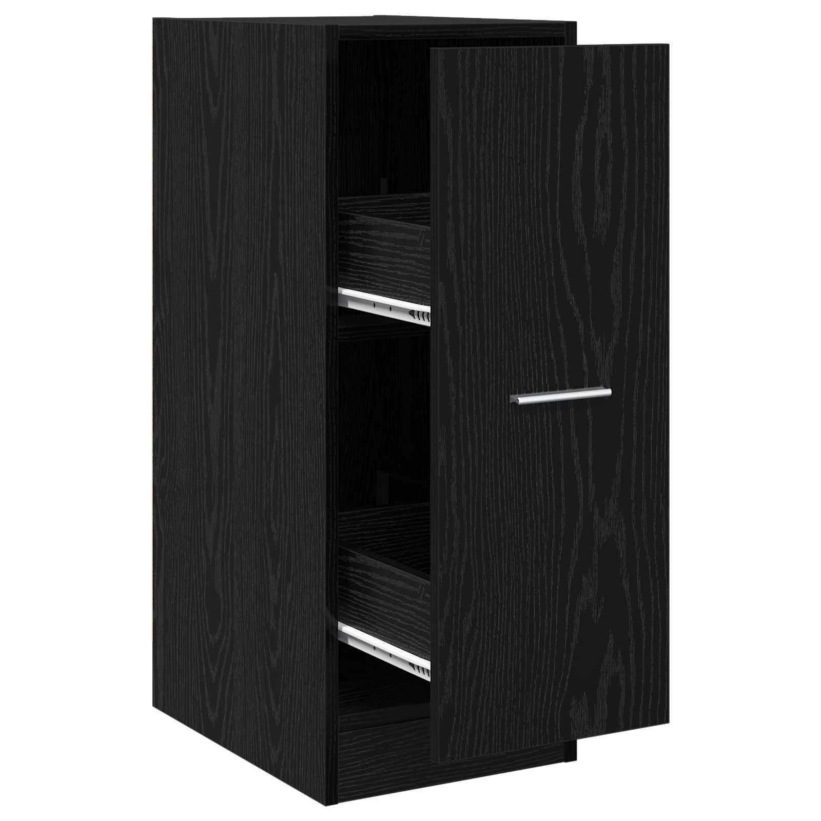 vidaXL Szafka apteczna Czarny dąb 30 x 41 x 77,5 cm