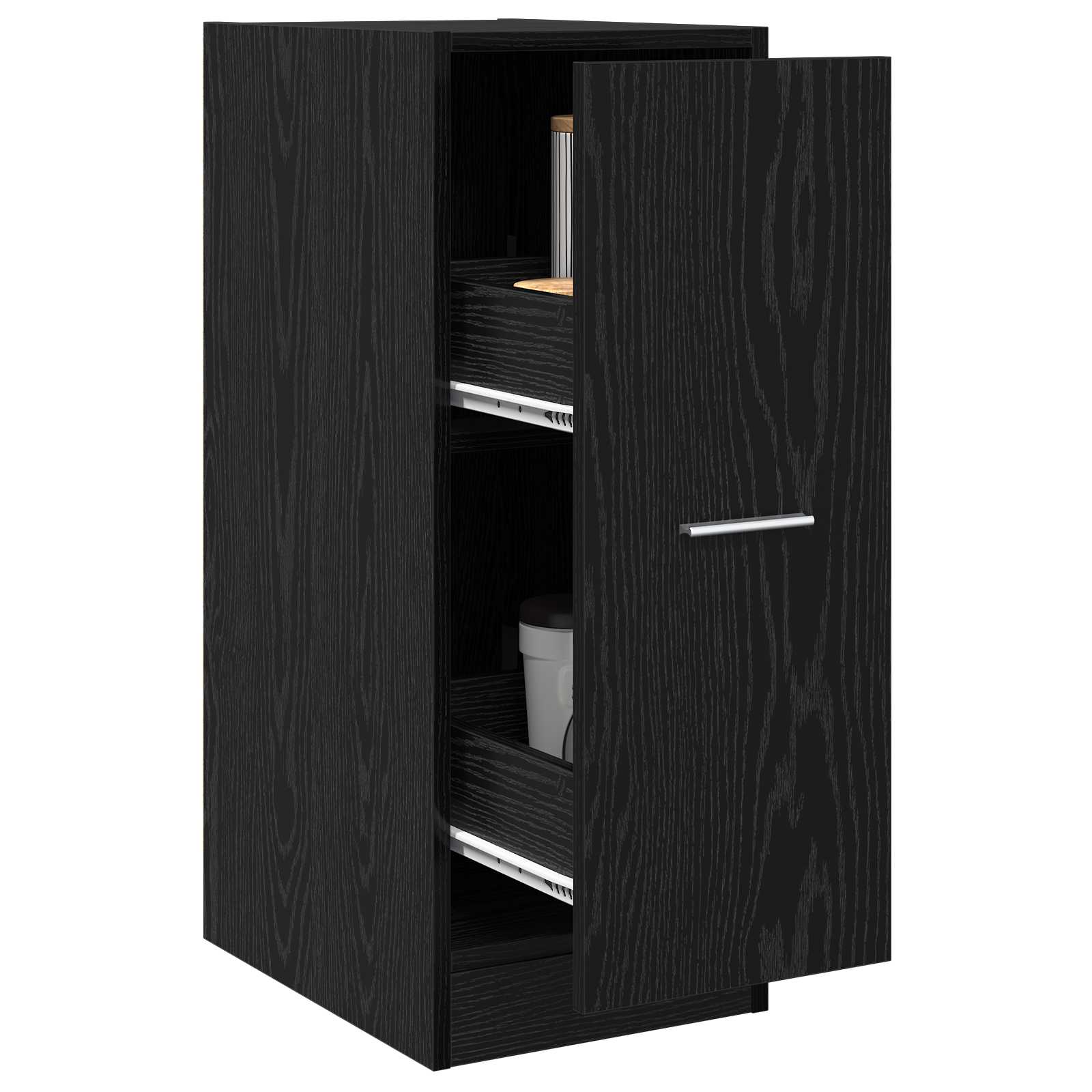 vidaXL Szafka apteczna Czarny dąb 30 x 41 x 77,5 cm