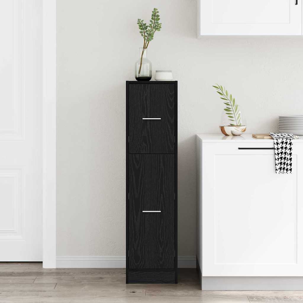 vidaXL Szafka apteczna Czarny dąb 30 x 41 x 118 cm