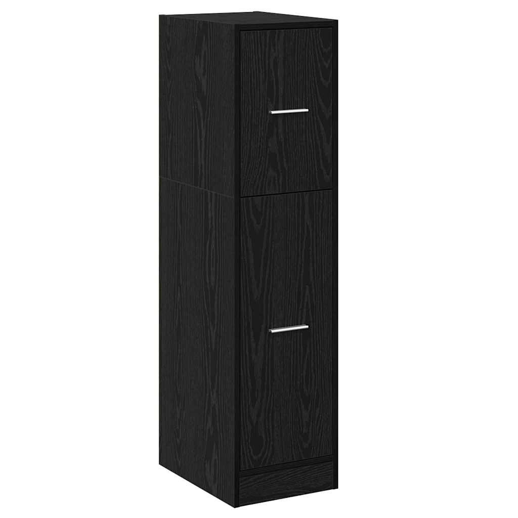 vidaXL Szafka apteczna Czarny dąb 30 x 41 x 118 cm