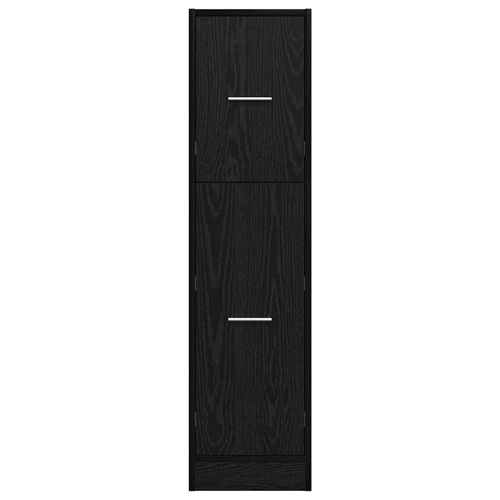 vidaXL Szafka apteczna Czarny dąb 30 x 41 x 118 cm