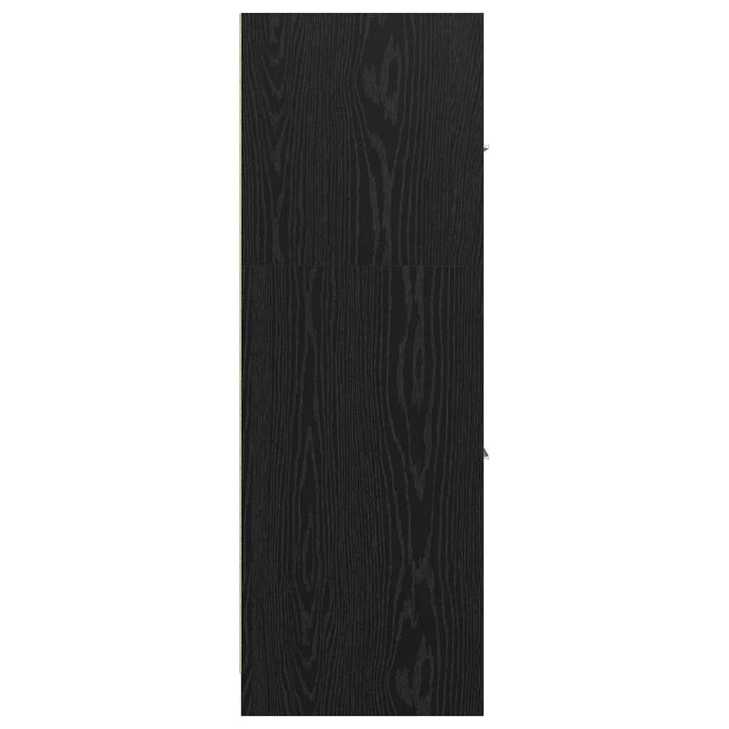 vidaXL Szafka apteczna Czarny dąb 30 x 41 x 118 cm