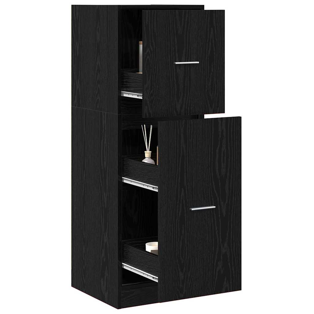 vidaXL Szafka apteczna Czarny dąb 40 x 41 x 118 cm