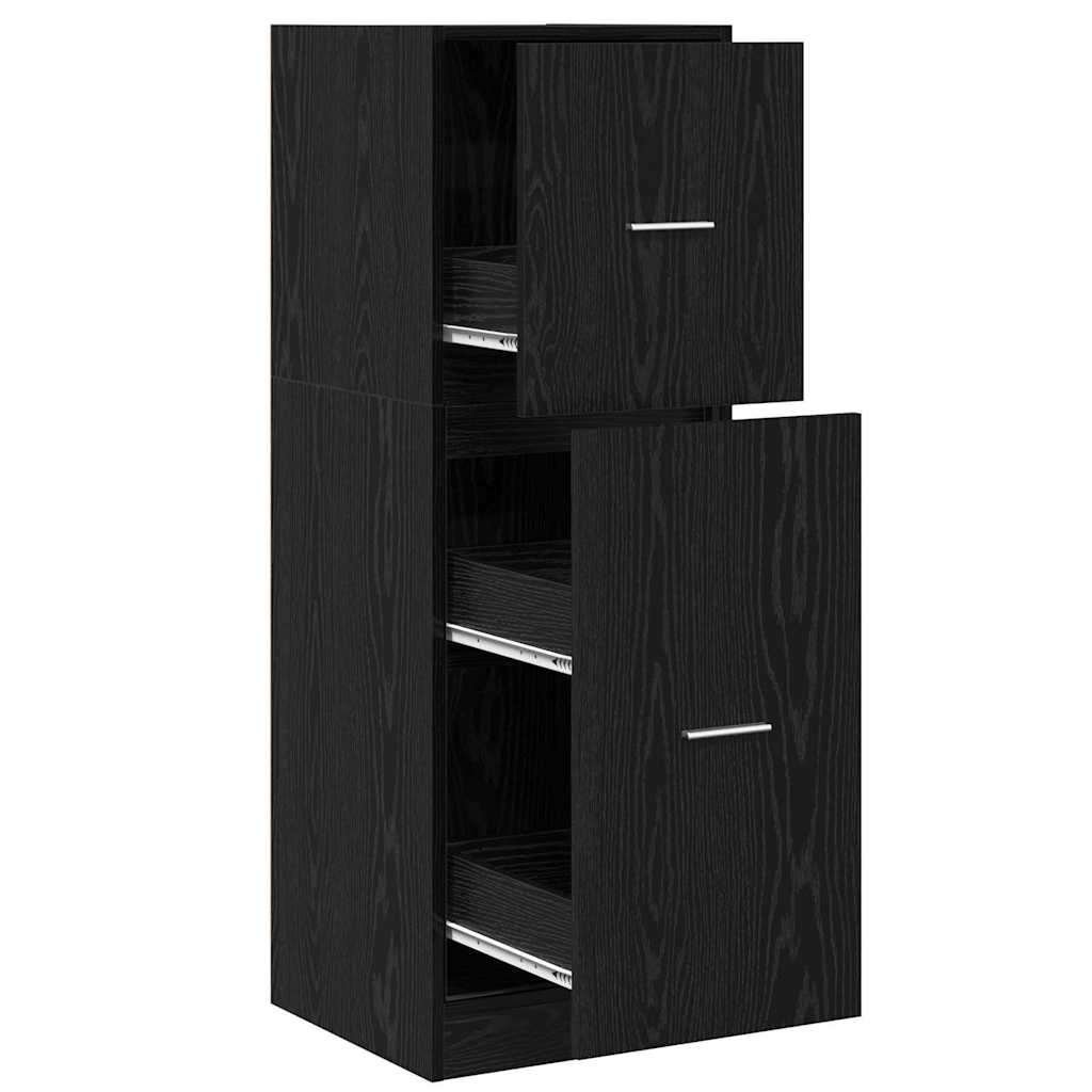 vidaXL Szafka apteczna Czarny dąb 40 x 41 x 118 cm
