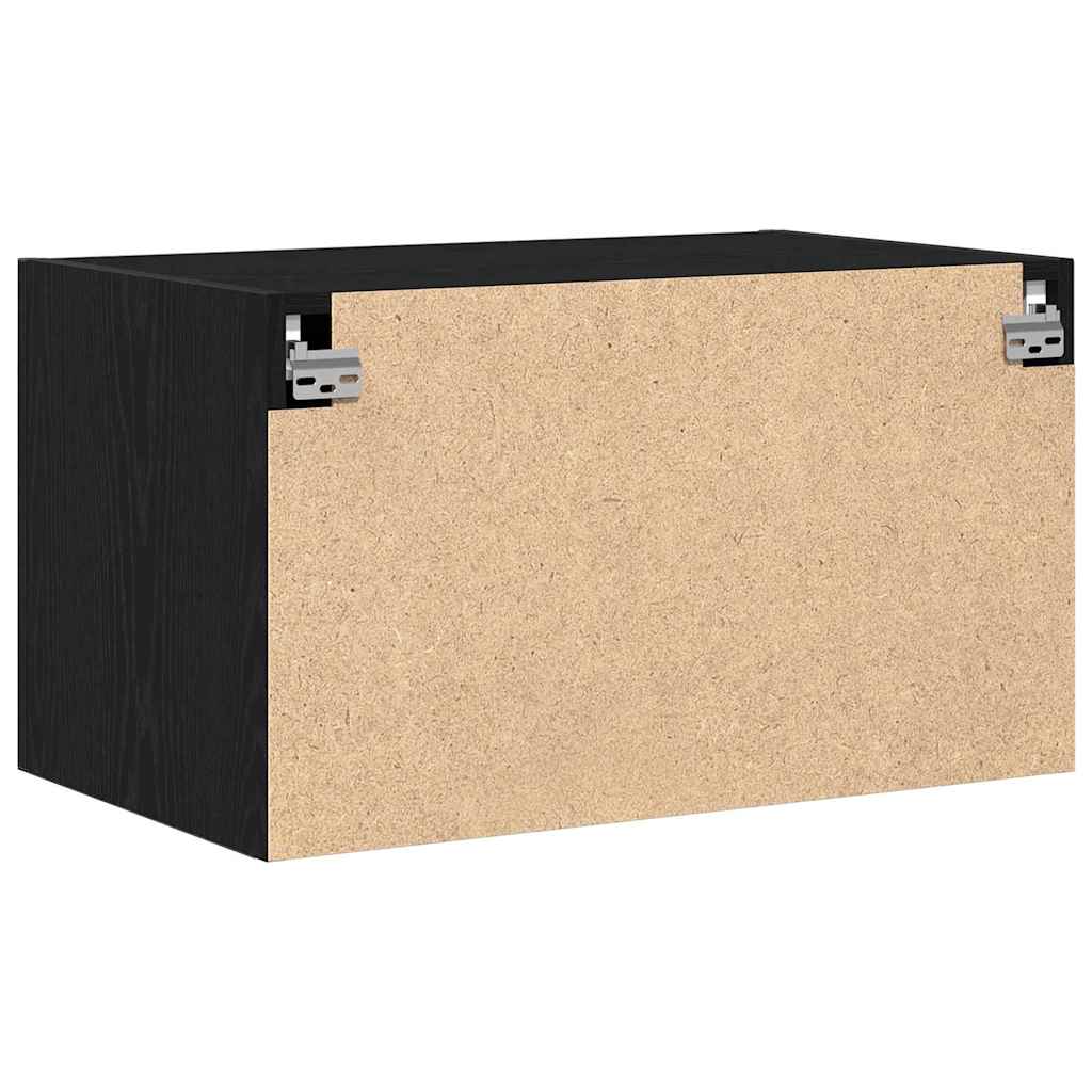 vidaXL Szafka ścienna Czarny dąb 70 x 42.5 x 40 cm