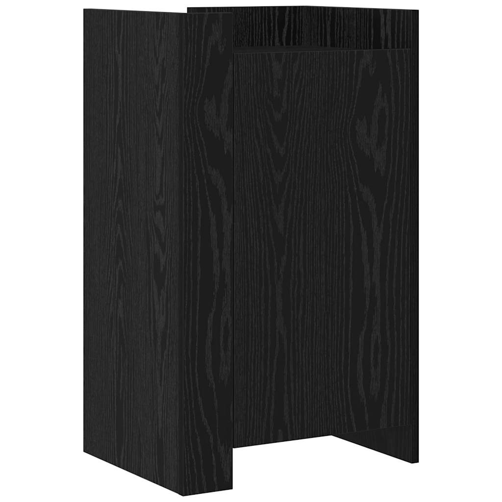 vidaXL Bufet Czarny Dąb 45 x 35 x 75 cm