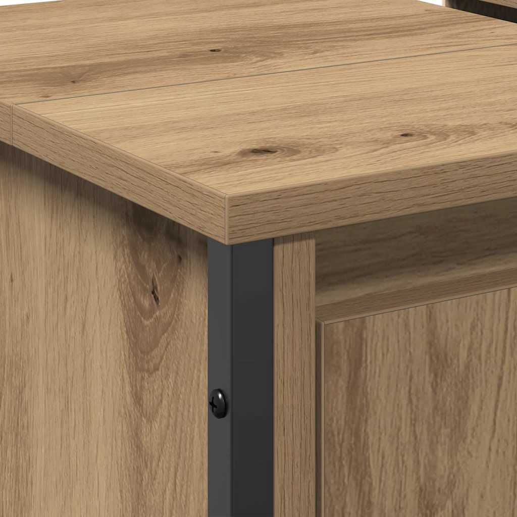 vidaXL Szafka pod umywalkę Dąb rzemieślniczy 60 x 35 x 60 cm