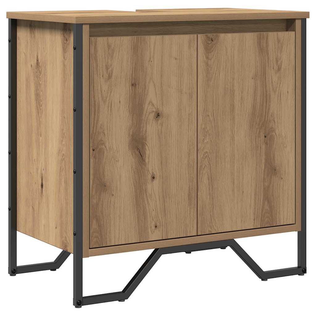 vidaXL Szafka pod umywalkę Dąb rzemieślniczy 60 x 35 x 60 cm