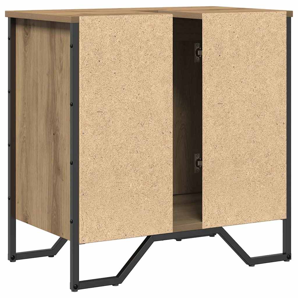 vidaXL Szafka pod umywalkę Dąb rzemieślniczy 60 x 35 x 60 cm