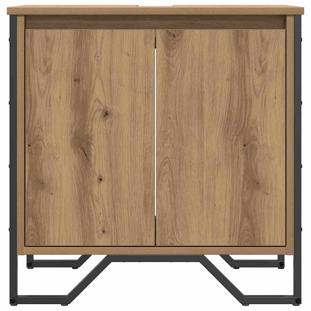 vidaXL Szafka pod umywalkę Dąb rzemieślniczy 60 x 35 x 60 cm