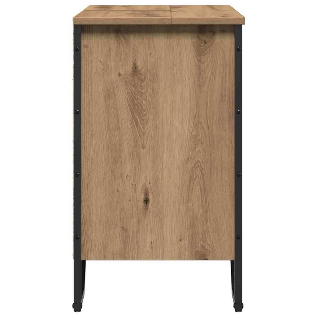 vidaXL Szafka pod umywalkę Dąb rzemieślniczy 60 x 35 x 60 cm