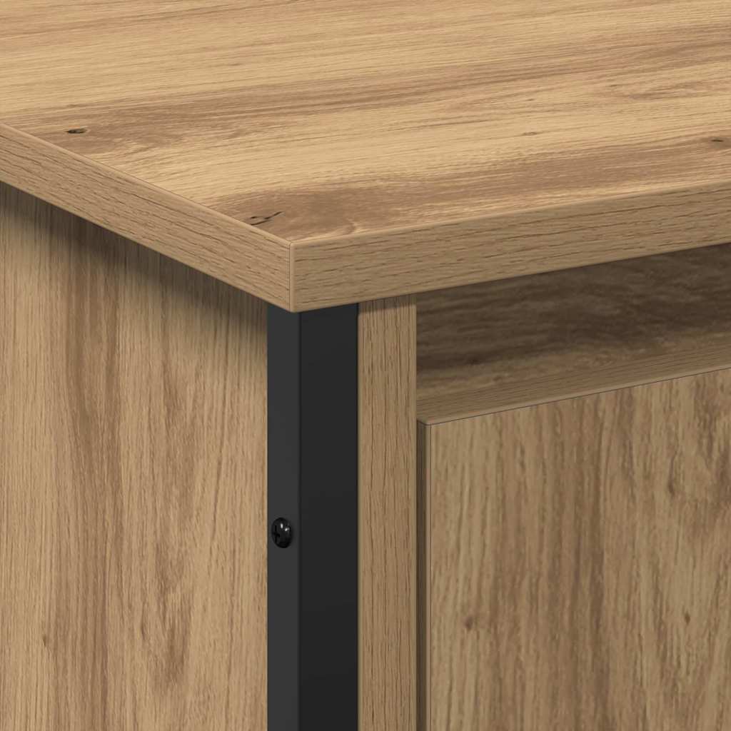 vidaXL Szafka pod umywalkę Dąb rzemieślniczy 91 x 35 x 60 cm