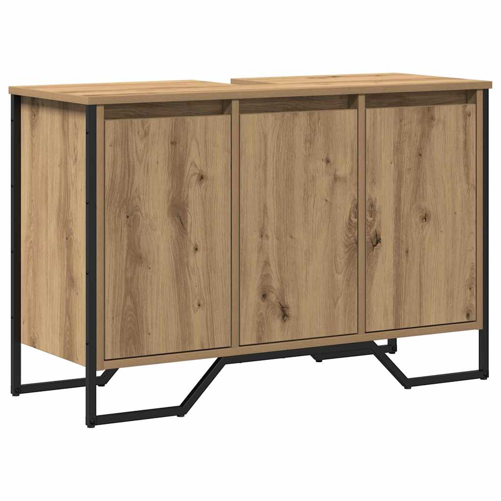 vidaXL Szafka pod umywalkę Dąb rzemieślniczy 91 x 35 x 60 cm
