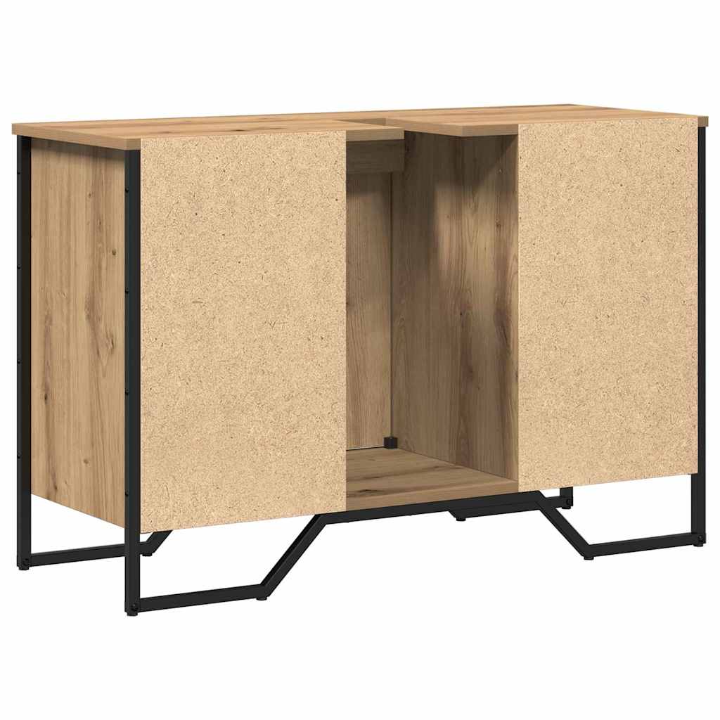vidaXL Szafka pod umywalkę Dąb rzemieślniczy 91 x 35 x 60 cm