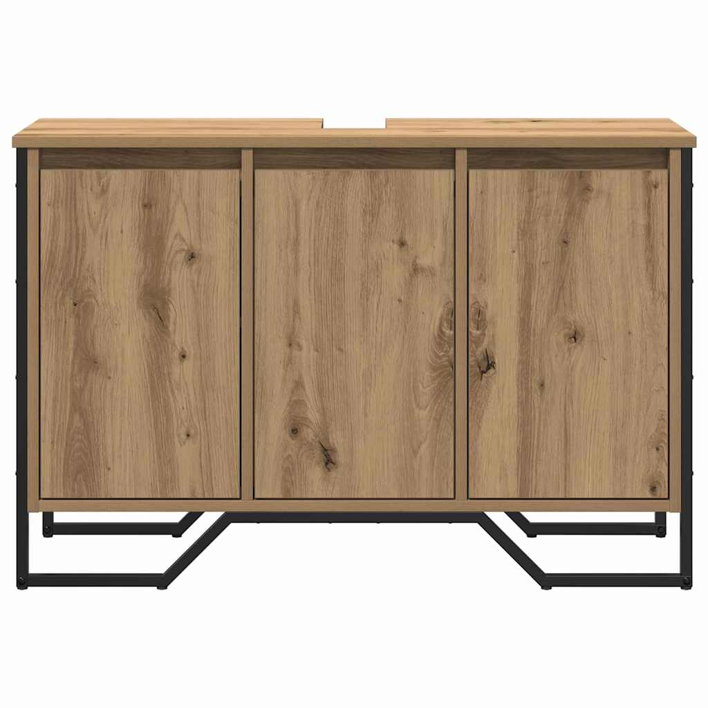 vidaXL Szafka pod umywalkę Dąb rzemieślniczy 91 x 35 x 60 cm