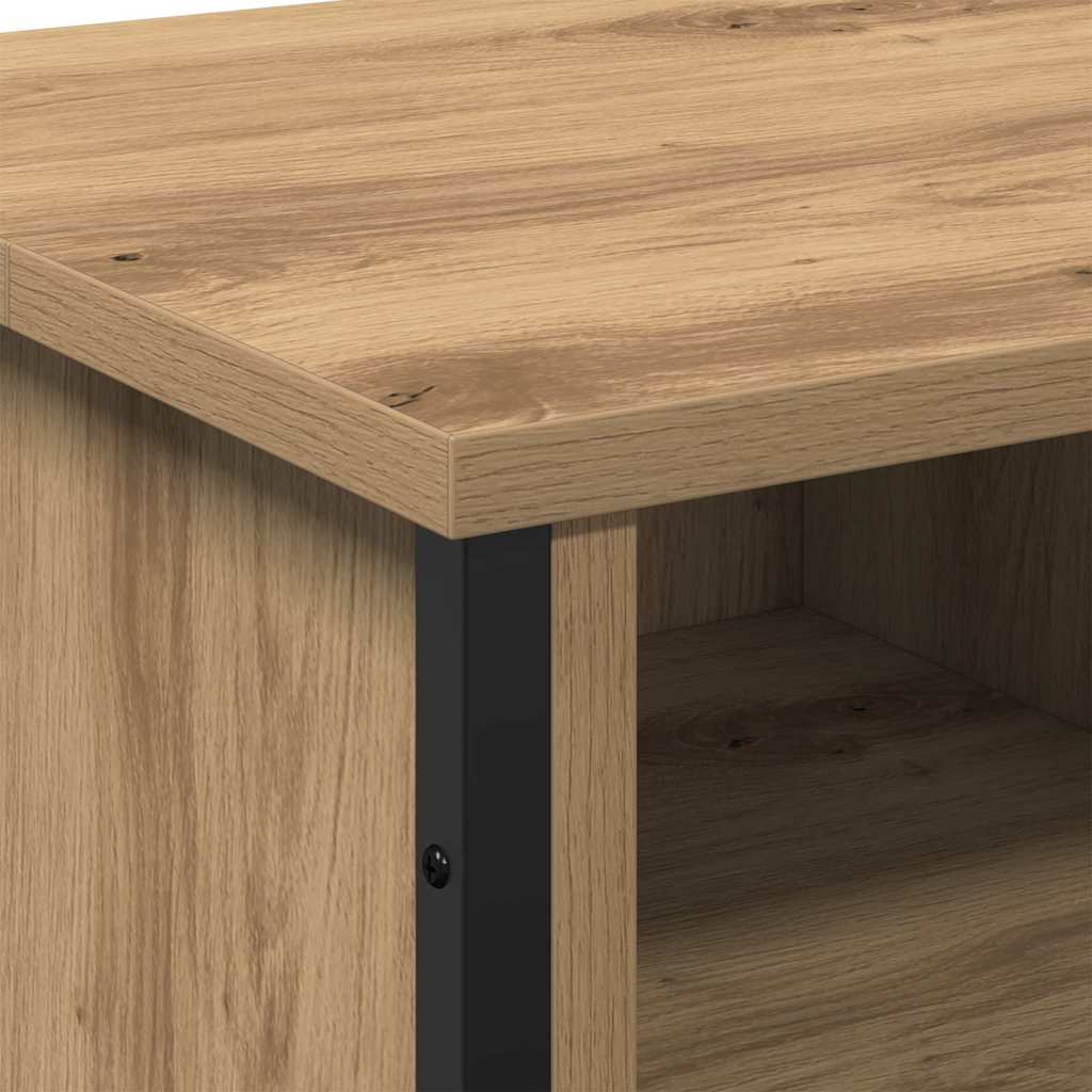 vidaXL Szafka pod umywalkę z półką Dąb rzemieślniczy 91 x 35 x 60 cm