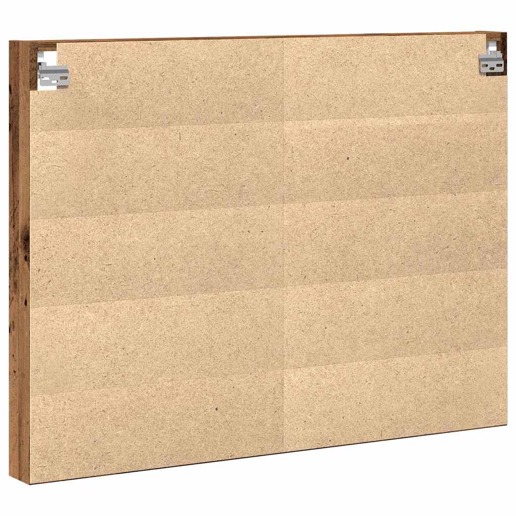 vidaXL Witryna Stare drewno 100 x 8,5 x 75 cm Materiał drewnopochodny