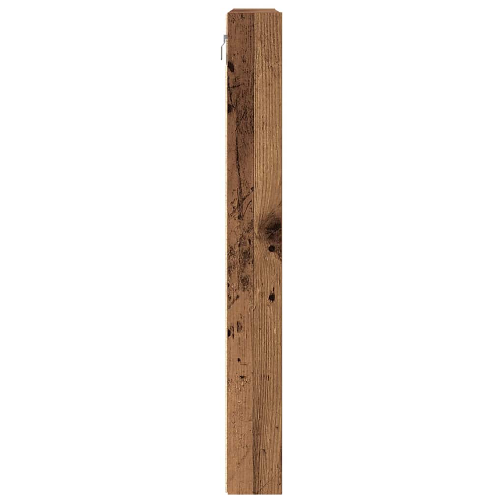 vidaXL Witryna Stare drewno 100 x 8,5 x 75 cm Materiał drewnopochodny