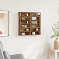 vidaXL Witryna Stare drewno 60 x 8,5 x 58 cm Materiał drewnopochodny