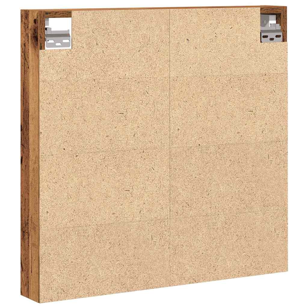 vidaXL Witryna Stare drewno 60 x 8,5 x 58 cm Materiał drewnopochodny