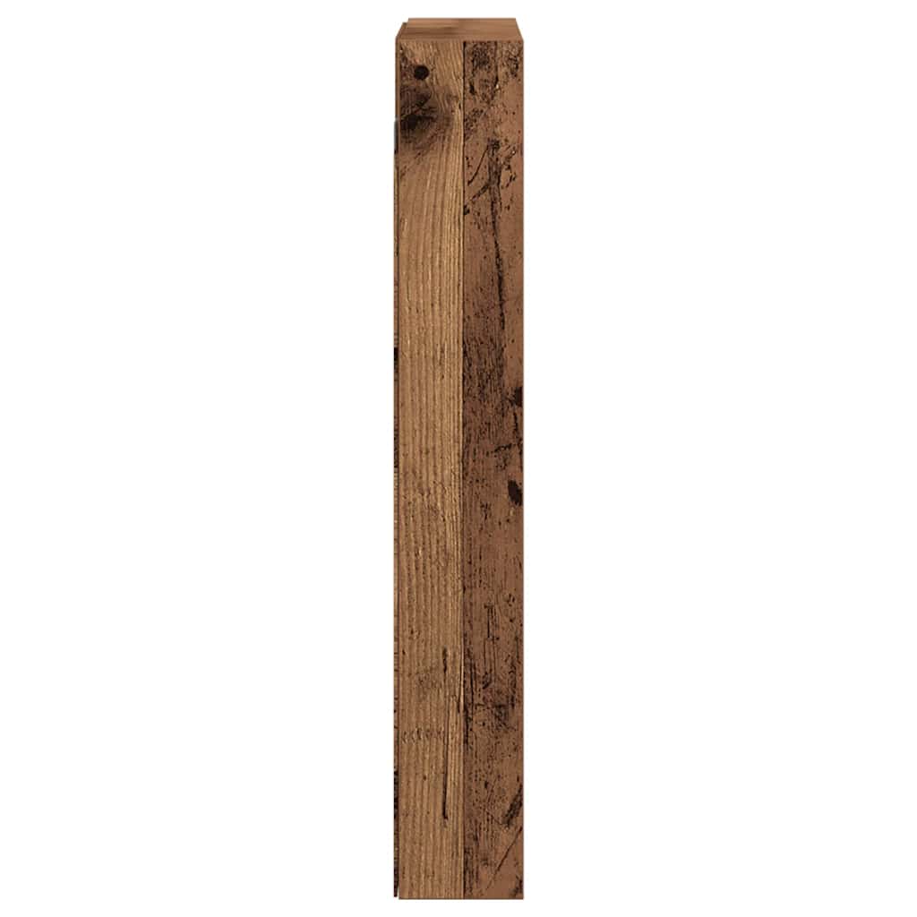 vidaXL Witryna Stare drewno 60 x 8,5 x 58 cm Materiał drewnopochodny