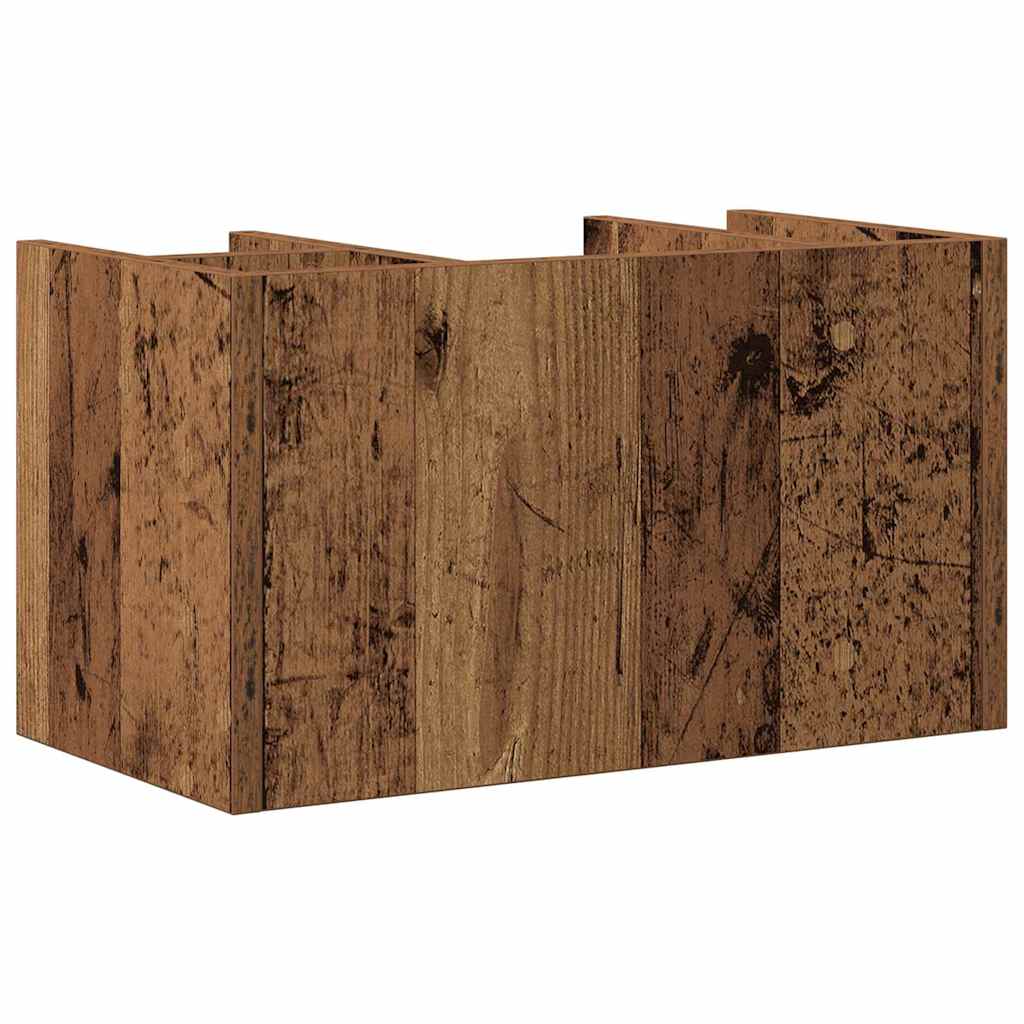 vidaXL Organizator biurka Stare drewno 44,5 x 24 x 25 cm