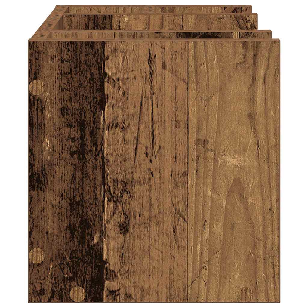vidaXL Organizator biurka Stare drewno 44,5 x 24 x 25 cm