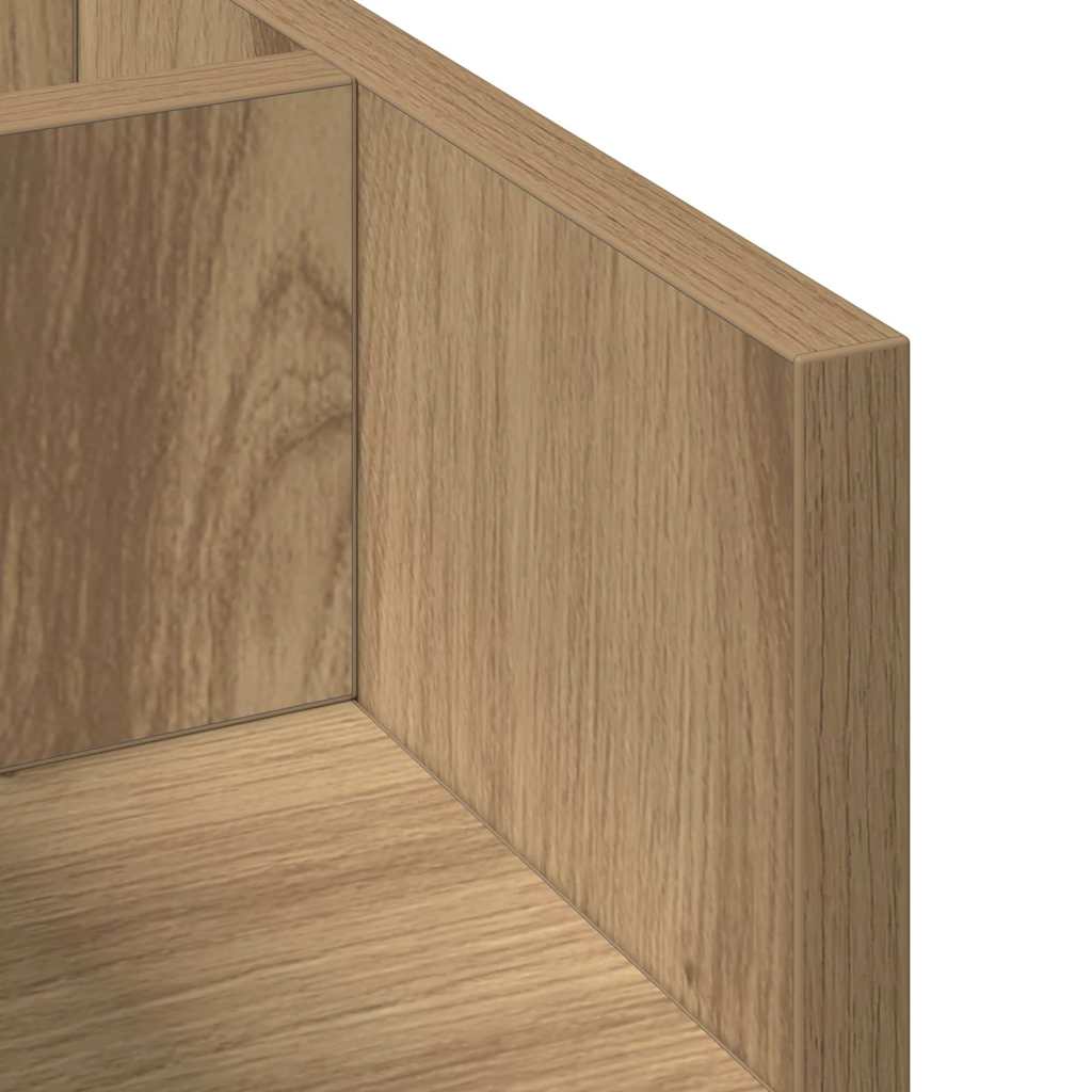 vidaXL Organizator biurka Czarny dąb 44,5 x 24 x 25 cm