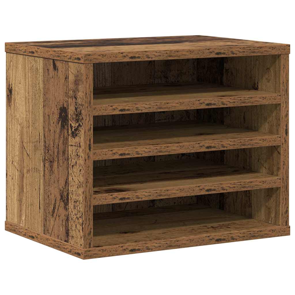 vidaXL Organizator biurka Stare drewno 36 x 26 x 29,5 cm